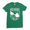 cat best friends for life Ladies Fitted T-Shirt