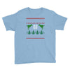 ugly dinosaur christmas Youth Tee