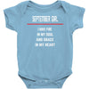 September Girl Baby Onesie