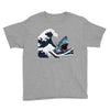 Great White Wave Shark Youth Tee