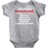 Smartass March Girl Baby Onesie