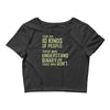10 kinds of people binary Crop Top