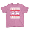 reindeer christmas ugly sweater Youth Tee