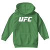 ufc white logo Youth Hoodie