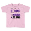 we don't know how strong we are until being strong is the only choice Toddler T-shirt