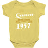 queens are born in 1957 Baby Onesie