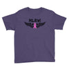 angel wing believe breast cancer Youth Tee
