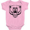 angry bear head Baby Onesie