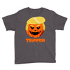 trumpkin funny donald trump pumpkin Youth Tee