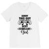sorry this guy is already taken by a super sexy  february girl V-Neck Tee