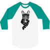 bull dog american falg 3/4 Sleeve Shirt
