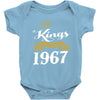 kings are born in 1967 Baby Onesie