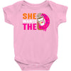 She Wants The D - Dunkin Donuts Baby Onesie