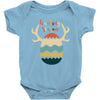 Hunting Season Retro Color 80s Style Baby Onesie