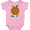 orange uglad Baby Onesie