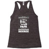 Never Underestimate A Papa With An Engineer Degree Racerback Tank