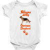 Sleeps With German Shepherd Baby Onesie