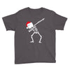 skeleton dabbing christmas Youth Tee