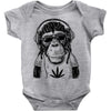 monkey hipster Baby Onesie