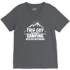 This Guy Loves Camping V-Neck Tee