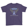 my hero is now my angel stomach cancer awareness Youth Tee