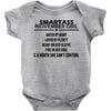 Smartass November Girl Baby Onesie