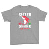 sister shark doo doo doo family matching Youth Tee