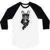 bull dog american falg 3/4 Sleeve Shirt
