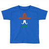 ladies sombrero  funny retro mexico mustache designer Toddler T-shirt