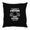 Awesome Godfather Looks Like Throw Pillow