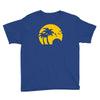 beach silhouette birds sand sunset Youth Tee