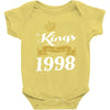 kings are born in 1998 Baby Onesie