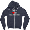 i' love my helicopter pilot Zipper Hoodie