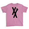 mgk t xx shirt flower black rose Youth Tee