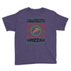 All I Want For Christmas Is Pizza Ugly Christmas For Light Youth Tee