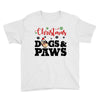christmas dogs and paws Youth Tee