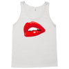 lips red kiss passion girl Tank Top