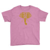 tribal print elephant geometric gold animals cool Youth Tee