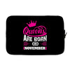Queens Are Born in November Laptop cover