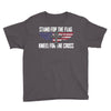 stand for the flag kneel for the cross Youth Tee