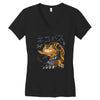 cat bus kong Women's V-Neck T-Shirt