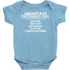 Smartass December Girl Baby Onesie