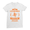 I am a Leukemia Cancer Survivor - What's Your Superpower? Ladies Fitted T-Shirt