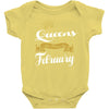 queens are born in february Baby Onesie