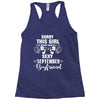 sorry this girl is already taken by a super sexy september boyfriend Racerback Tank