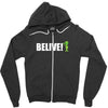 belive alien Zipper Hoodie
