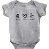 peace love coffee Baby Onesie