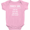 March Girl Baby Onesie