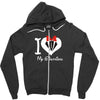 i love you my girlfreind Zipper Hoodie
