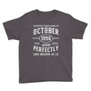 legends were born in october genuıne 1996 qualıty one kind of aged l Youth Tee